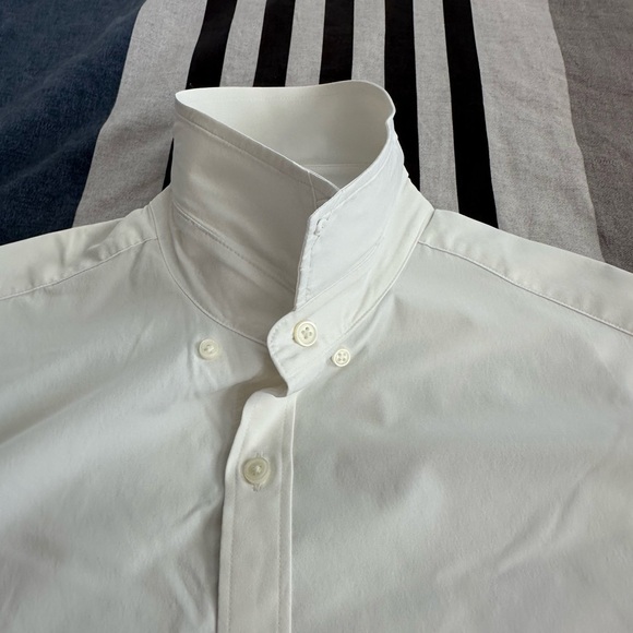 Express White Casual Button Down Shirt Modern Fit - Picture 7 of 12